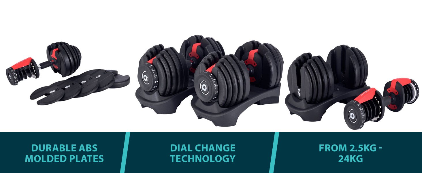 24kg Adjustable Dumbbells Product Features