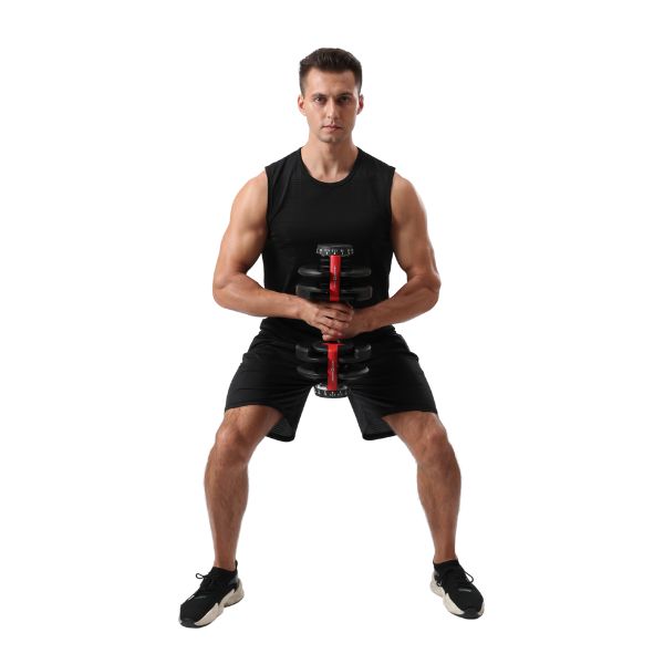 24kg Adjustable Dumbbell Model Squat 600px