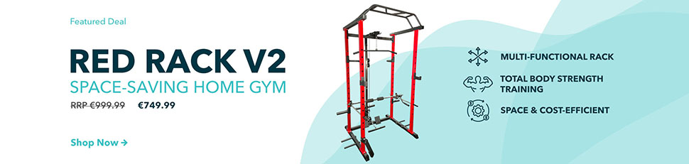 Banner image with prices for black November deals Red Rack V2 Home Gym