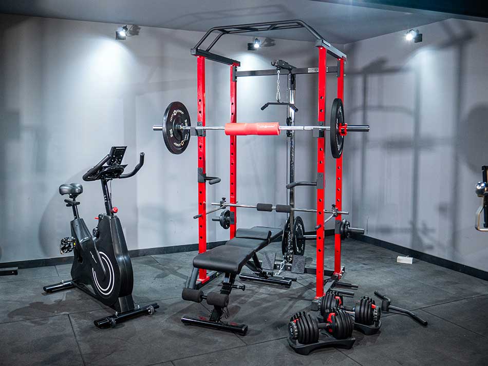 HomeFlex bundle with spin bike and bench in the RPM Power workout equipment store in Ireland.