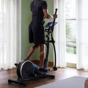 Man on Elliptical Cross Trainer